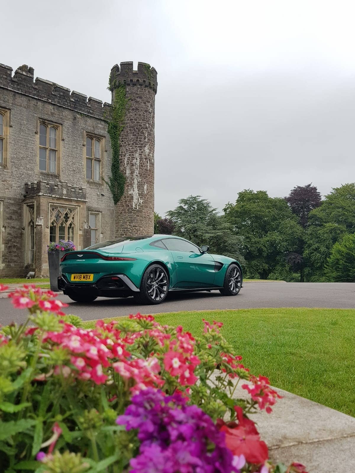 Hensol Castle in Wales for a two day Aston Martin roadshow Hensol Castle in Wales for a two day Aston Martin roadshow
