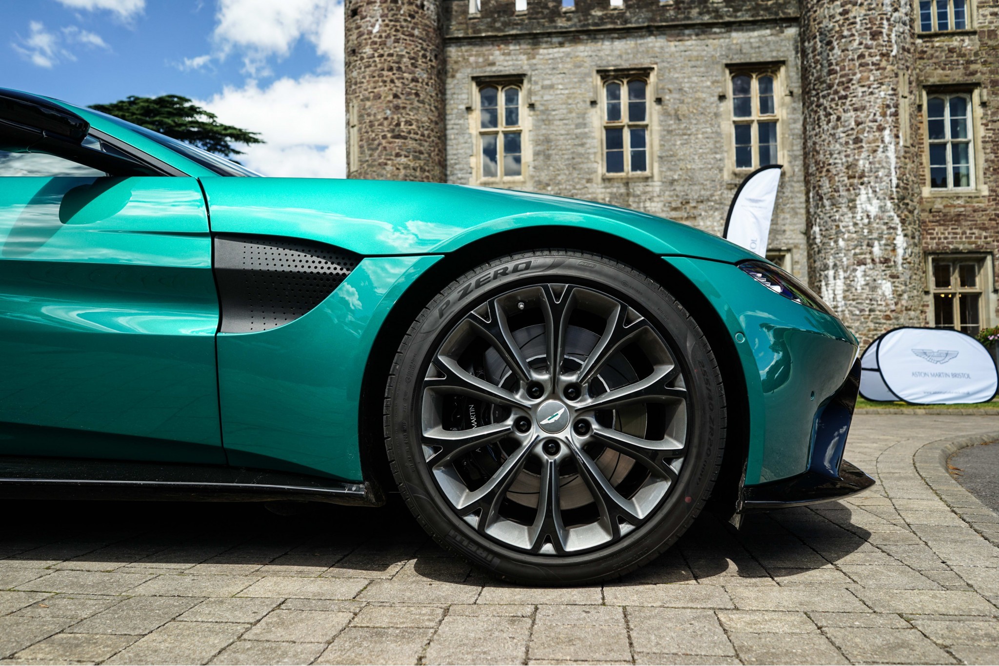 Hensol Castle in Wales for a two day Aston Martin roadshow Hensol Castle in Wales for a two day Aston Martin roadshow