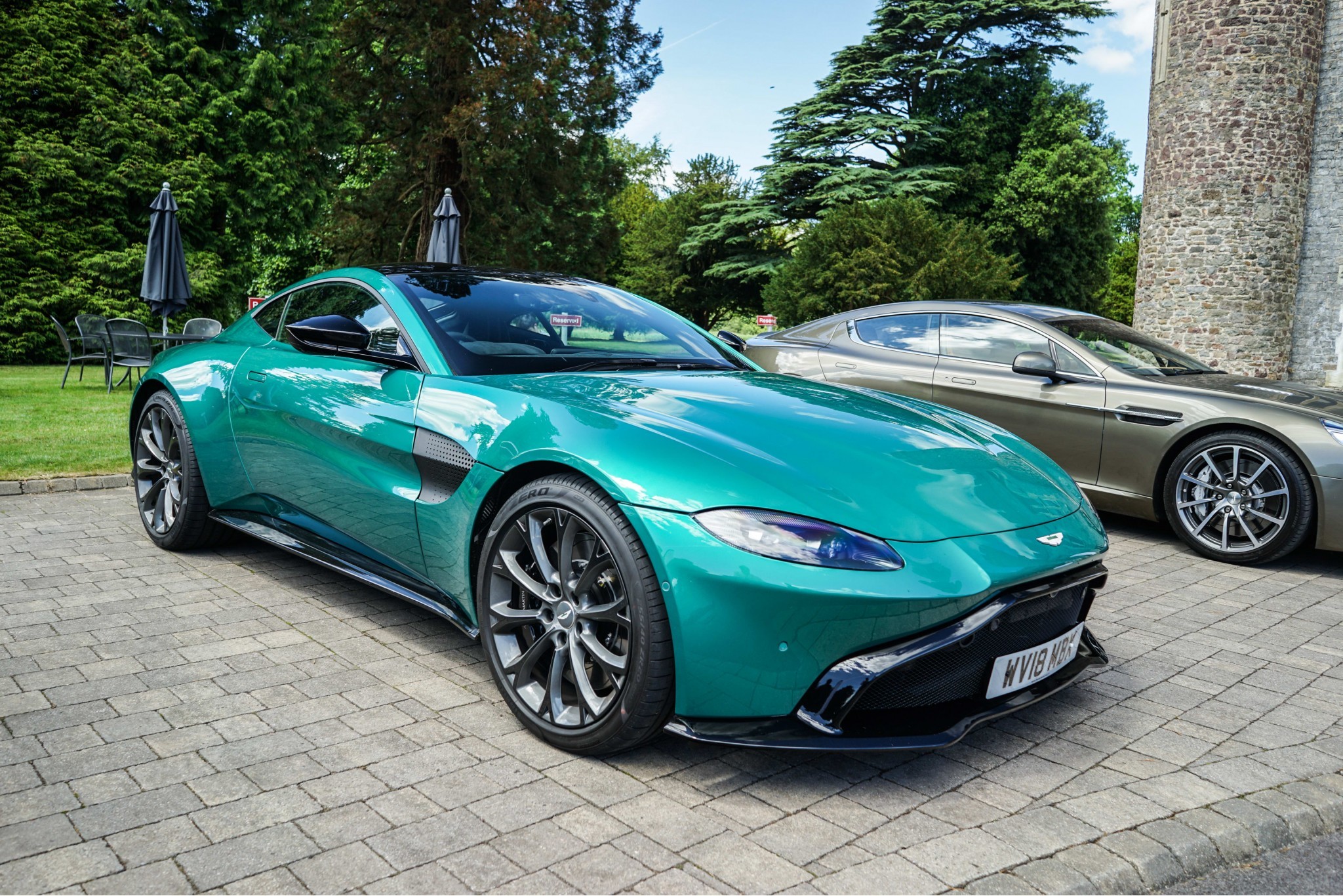 Hensol Castle in Wales for a two day Aston Martin roadshow Hensol Castle in Wales for a two day Aston Martin roadshow