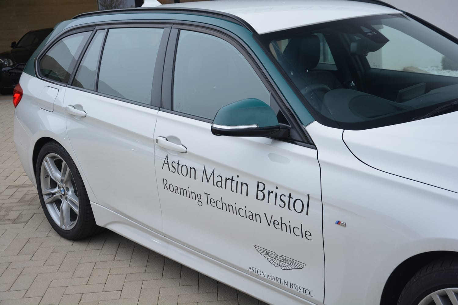 Aston Martin Bristol unveil a BMW 3 Series as their new Roaming Technician Vehicle. Aston Martin Bristol unveil a BMW 3 Series as their new Roaming Technician Vehicle.