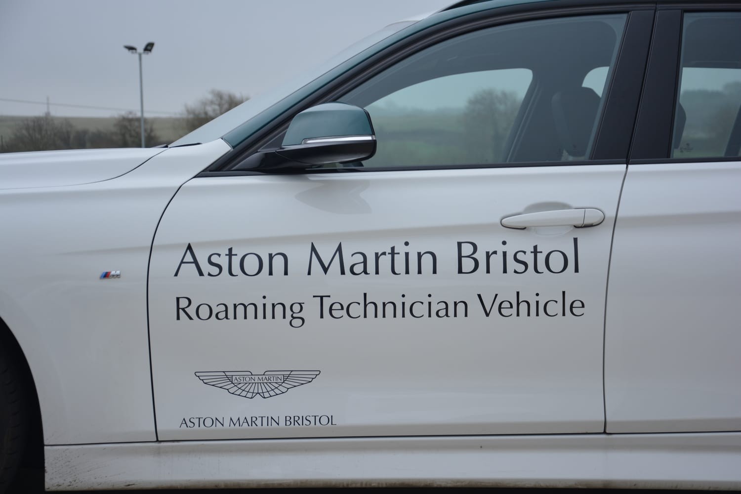 Aston Martin Bristol unveil a BMW 3 Series as their new Roaming Technician Vehicle. Aston Martin Bristol unveil a BMW 3 Series as their new Roaming Technician Vehicle.