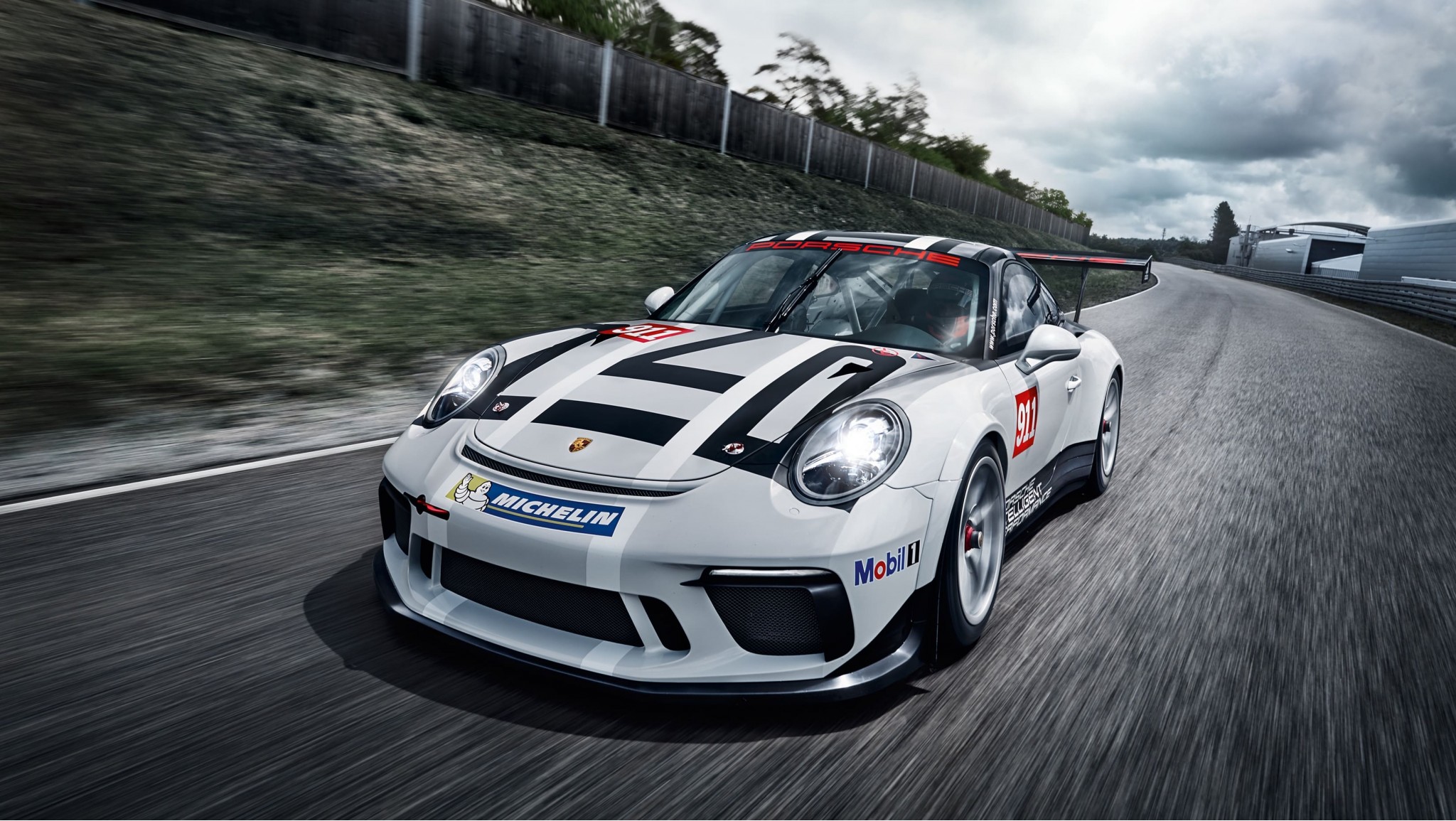 Porsche roll out the 911 GT3 racecar in Paris Porsche roll out the 911 GT3 racecar in Paris