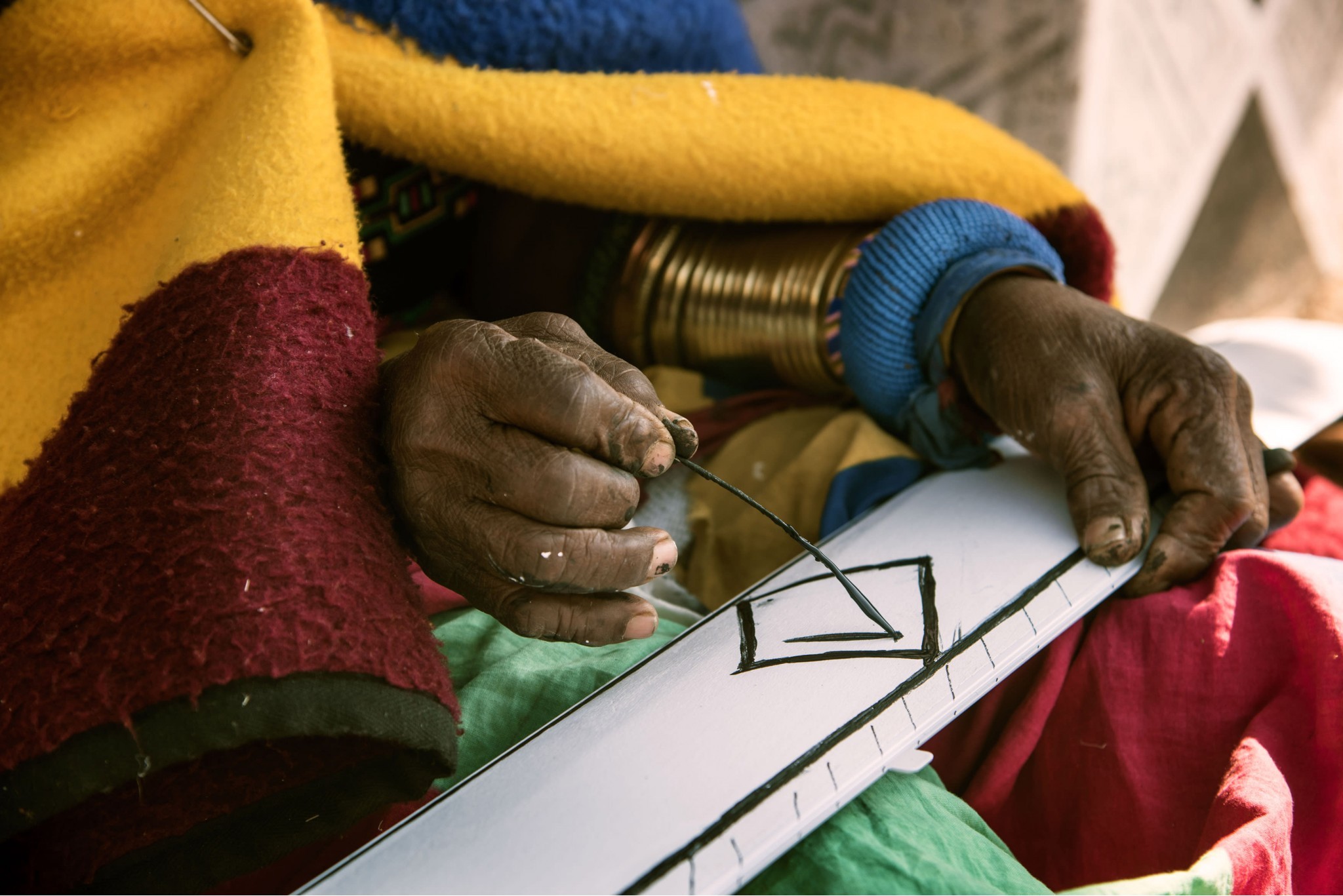 BMW Individual 7 Series by Esther Mahlangu. BMW Individual 7 Series by Esther Mahlangu.