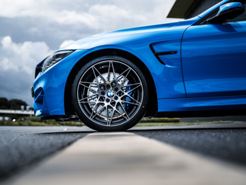 Macao blue m4 alloy wheels