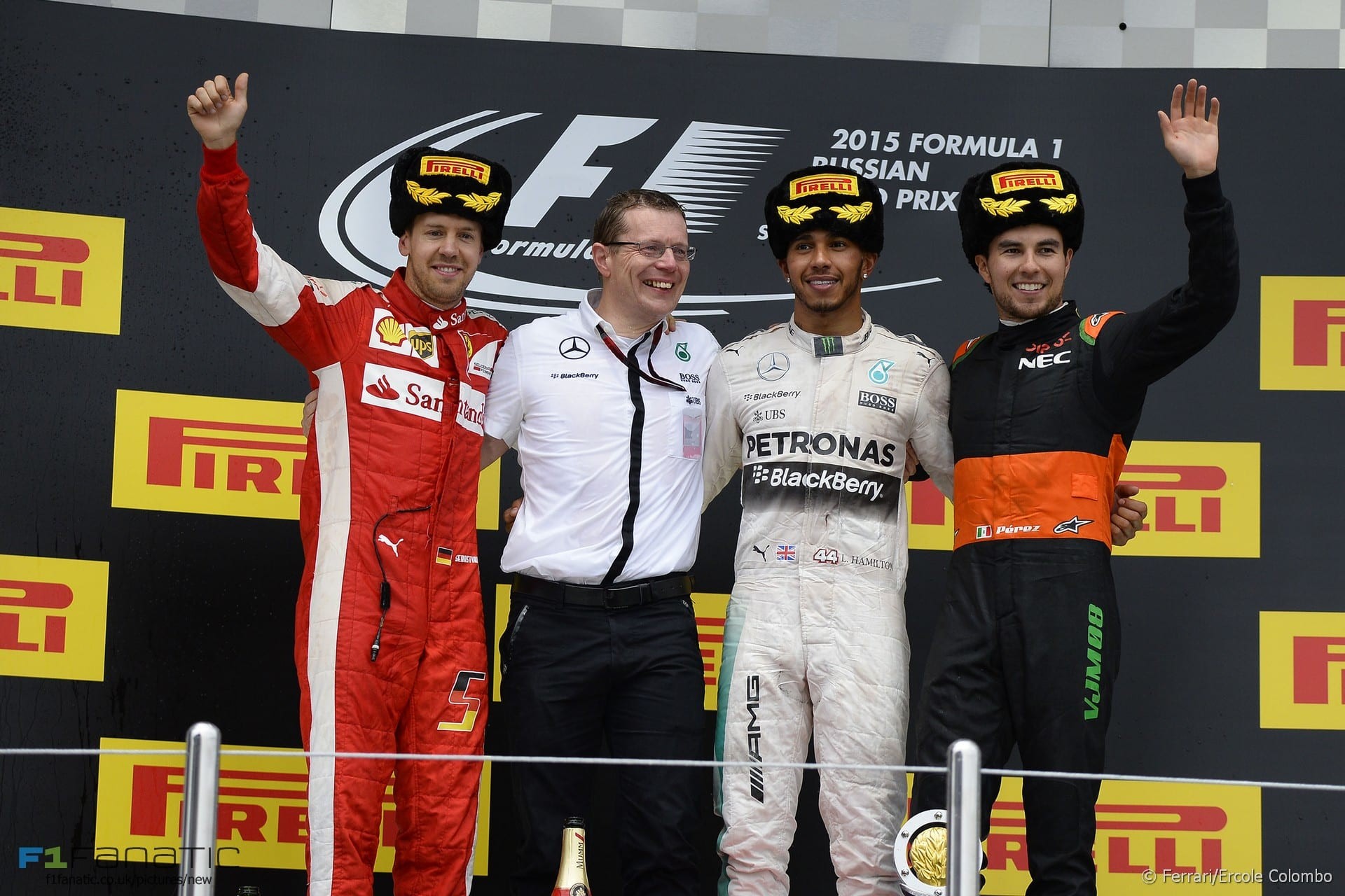 2nd place for Ferrari's Sebastian Vettel at the Russian Grand Prix 2nd place for Ferrari's Sebastian Vettel at the Russian Grand Prix