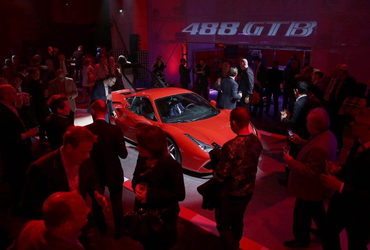 Ferrari 488 GTB launches in London to VIP guests Ferrari 488 GTB launches in London to VIP guests