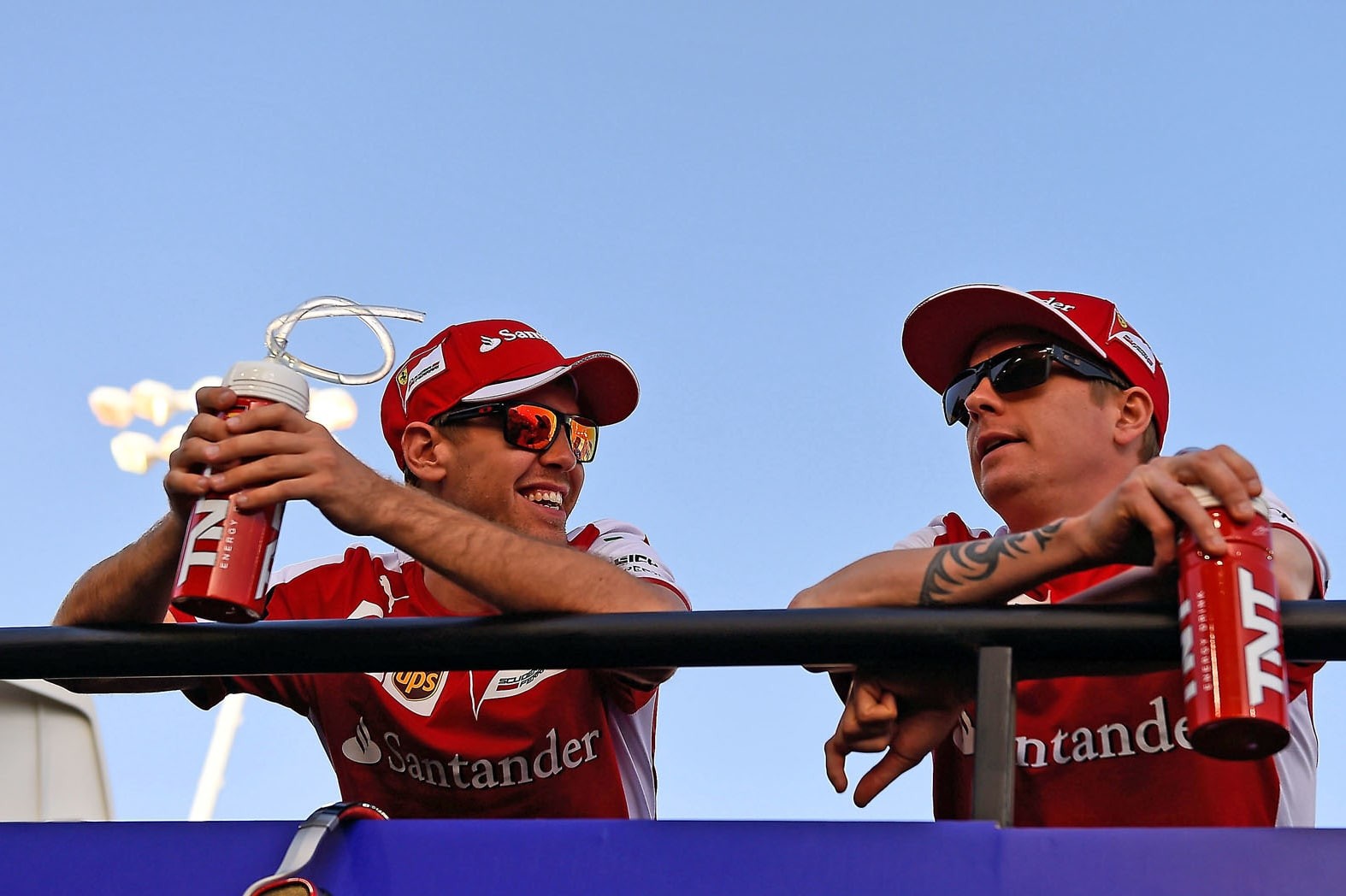 Kimi takes to the podium at the Bahrain Grand Prix Kimi takes to the podium at the Bahrain Grand Prix