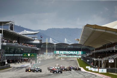 Vettel stuns Mercedes with Ferrari win at Sepang! Vettel stuns Mercedes with Ferrari win at Sepang!